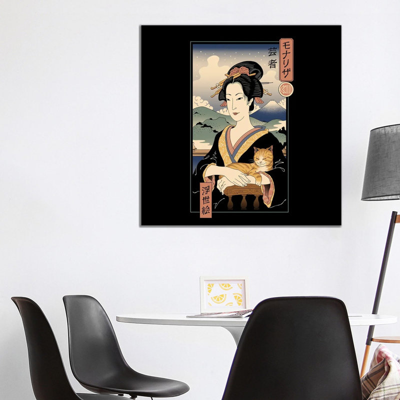 Ukiyo-E Lisa by Vincent Trinidad - Wrapped Canvas Art Prints, 93.98 cm H x 93.98 cm W x 1.91 cm D