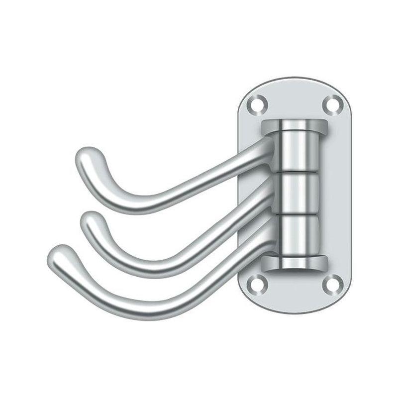 Triple Robe Hook, Polished Chrome