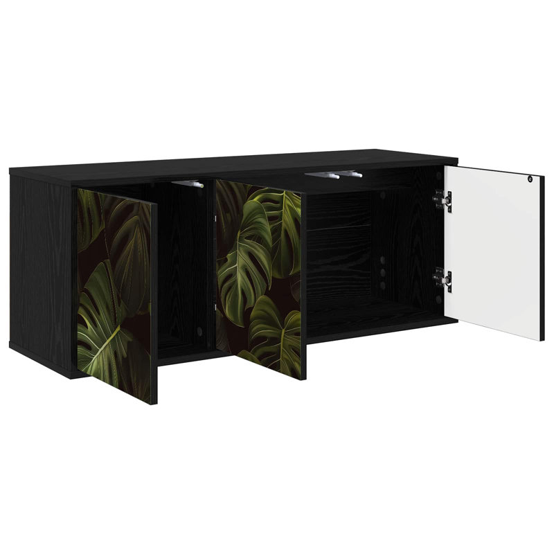 TV Stand for TVs up to 43", Black Oak