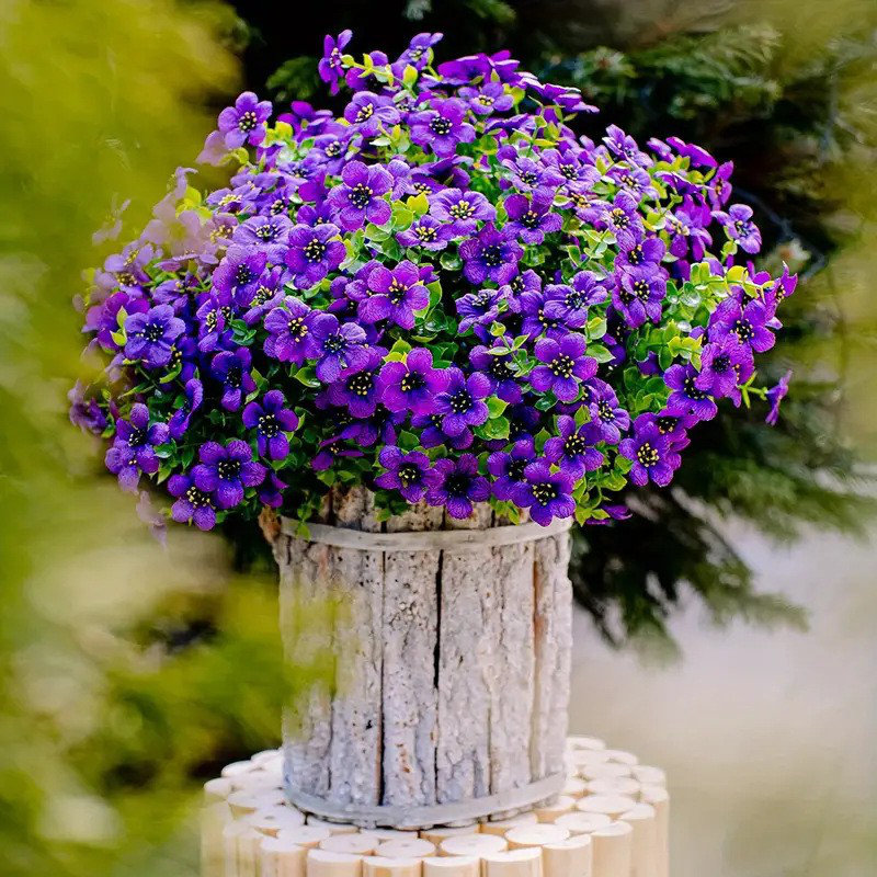 Faux fleurs artificielles kbndieu pour la décoration de la maison, po