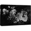 Bouquet d'iris, de pivoines et de fleurs de lys, photographie d'art moderne, noir foncé et blanc-102298099-102298100