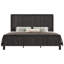 Lit plateforme King en bois noir avec tête et pied de lit courbés et cannelés-1671306544-1671306956