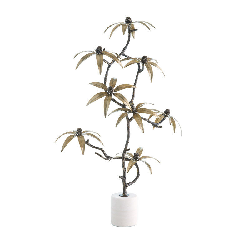 Black-Eyed Susan Sculpture-Bronze/Brass