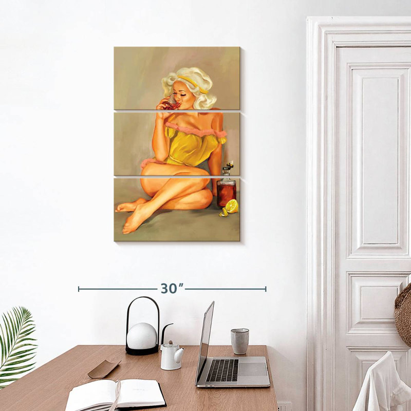 Leisha, femme nue dans un paysage, H 32 po x l 20 po