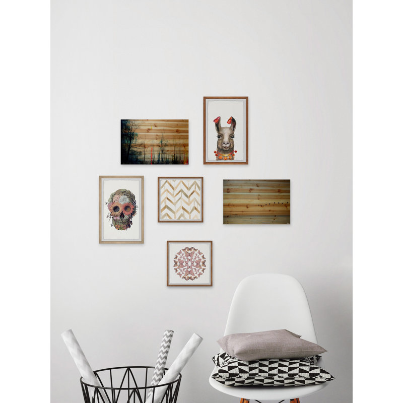Hexaptych charme de bois Aletta