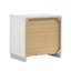 Table de chevet 2 tiroirs blanche Khya