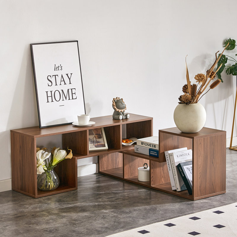 Meuble télé 2pc, Bois d'acacia