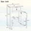 Meuble-lavabo de 20 pouces avec lavabo en céramique, porte à fermeture douce, tablette réglable et support de rangement fixé à la porte - idéal pour les petites salles de bain-1594458497