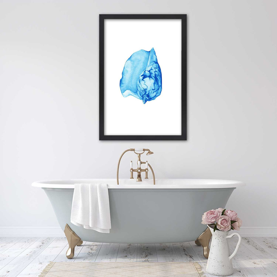 Gerahmtes Poster Watercolour Shell