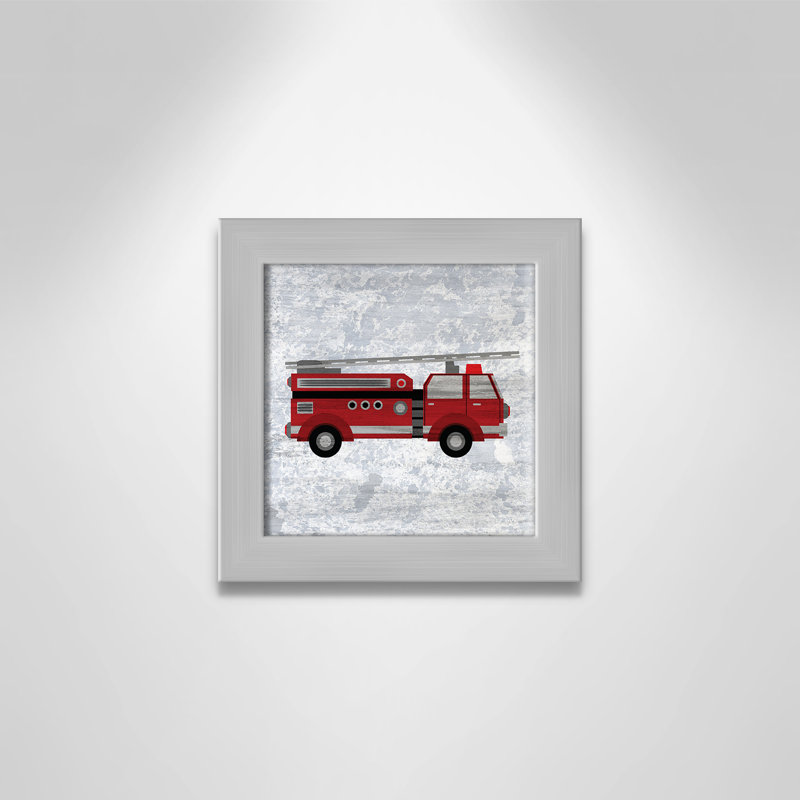 Rouge 1 impression sur papier, H 8 po x l 8 po x P 0,6 po, Encadré plat argent