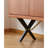 Adjustable Layer Brass Handle Buffet Table