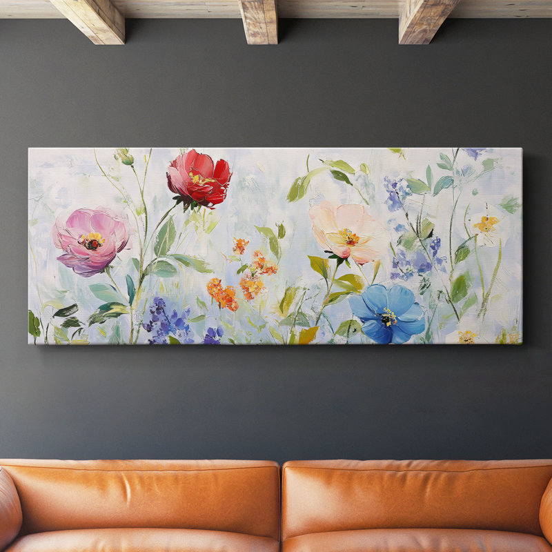 Botanical Series-CCCE - Toile tendue avec châssis - Prêt à accrocher, H 20 po x l 50 po