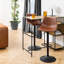 Satya Upholstered Counter Stool with Metal Frame-1639847303
