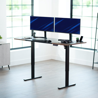Bureau électrique à moteur simple VIVO avec contrôleur de mémoire à bouton-poussoir