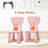 Kids Table & 2 Chairs Set Activity Play Dining Study Desk Gift Pink