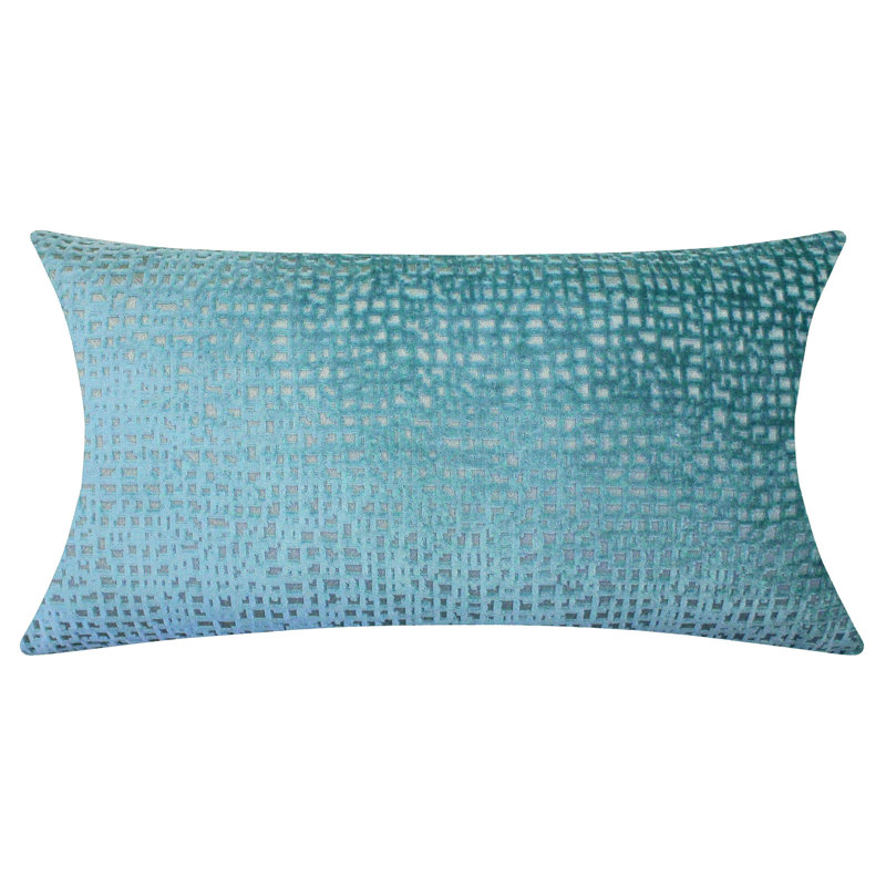 Divna Feather Throw Pillow, Denim, 16" x 30"