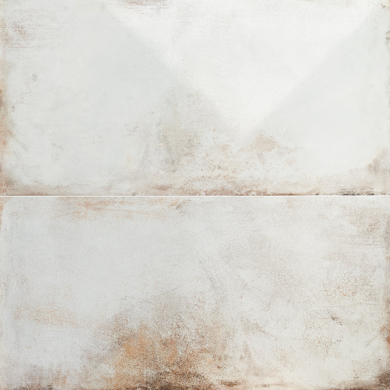 Angela Harris Fremont 23.62" x 47.24" Semi-polished Cement Look Porcelain Floor and Wall Tile (15.49 SQFT / Box), White