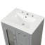 Meuble-lavabo avec lavabo, armoire de salle de bain avec tiroirs, porte et tablette réglable-441397805