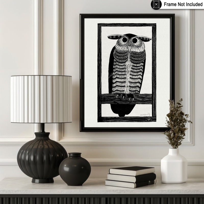 Chouette cornue, Unframed, Poster, 08"H x 10"W