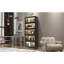 Grande vitrine en fer 76,75 po avec portes en verre-508590544