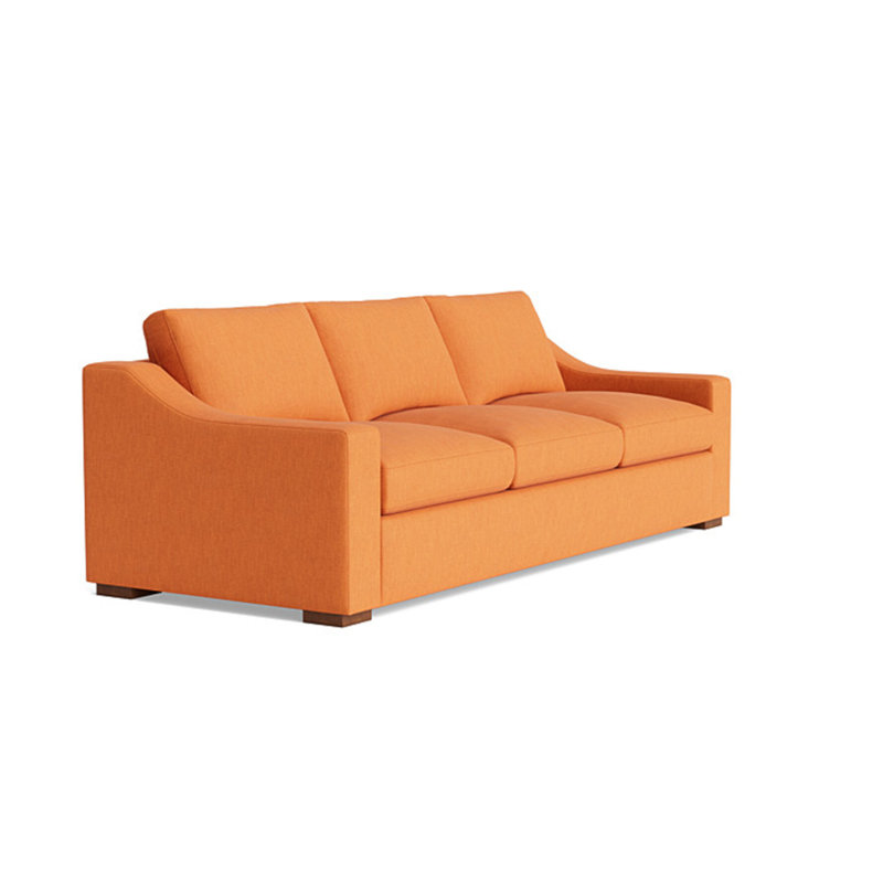 Lucca Sofa (95"), Performance Weave - Carrot