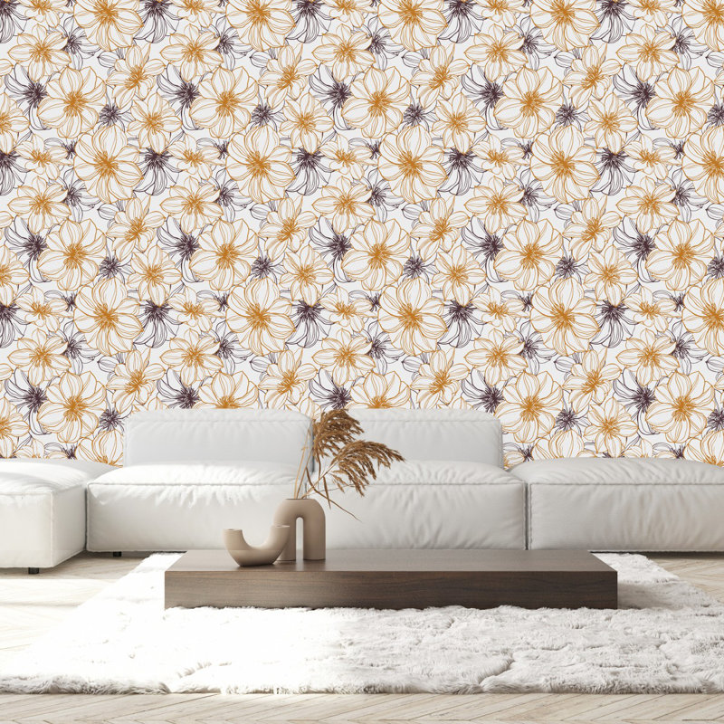 Panneau floral L 10,4 pi x l 25 po, L 225 po x l 25 po