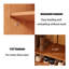 Cherry Wood Colour+Silver Manufactured Wood+Metals Shoe Storage