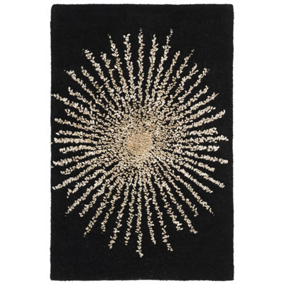 Olivarria Hand Tufted Wool, Viscose, And Cotton With Latex Abstract Rug