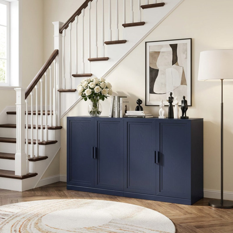 Armoire de rangement avec tablettes réglables Nashaya, Dark Blue, 2 PCs-36"H+36"H