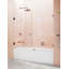 Illume 65.25 in. x 58.25 in. Fully Frameless Hinge Bathtub Door-1143641026