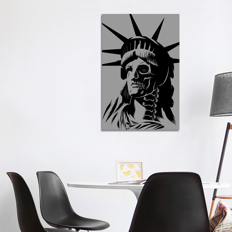 Statue Skull by Alberto Perez - Print on Canvas, Wrapped Canvas, 101.6cm H x 66.04cm W x 3.81cm D