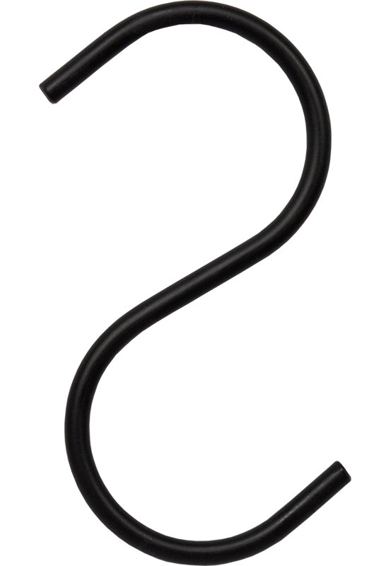 Crochet en S, Noir, 50