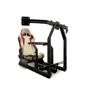 Triple or Single Monitor Stand Floor Game Chair by GTR Simulator