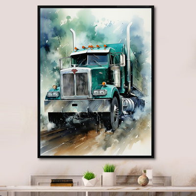 Camion semi-lourd II - impressions sur toile