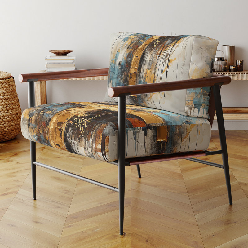 Fauteuil d'appoint rembourré Divine Love, Noir