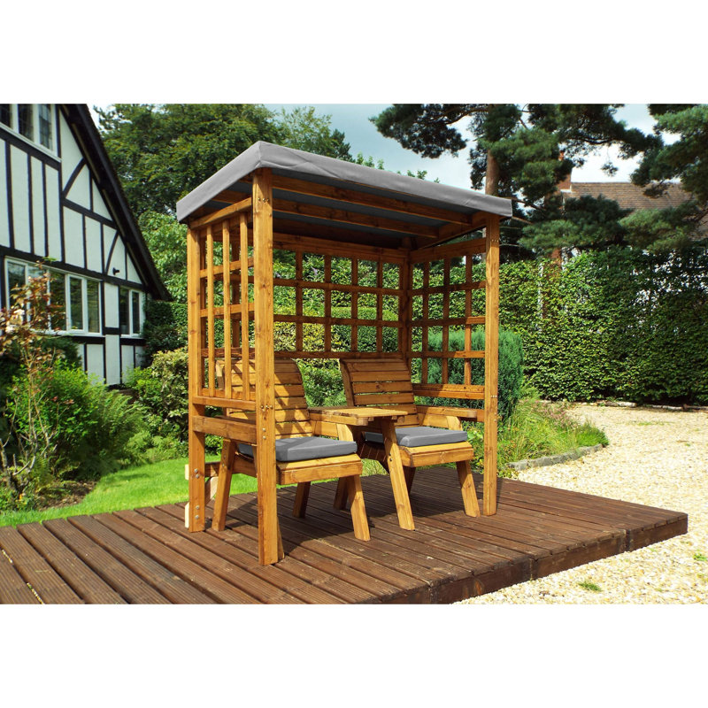 Pratts Wood Garden Bench, Grey