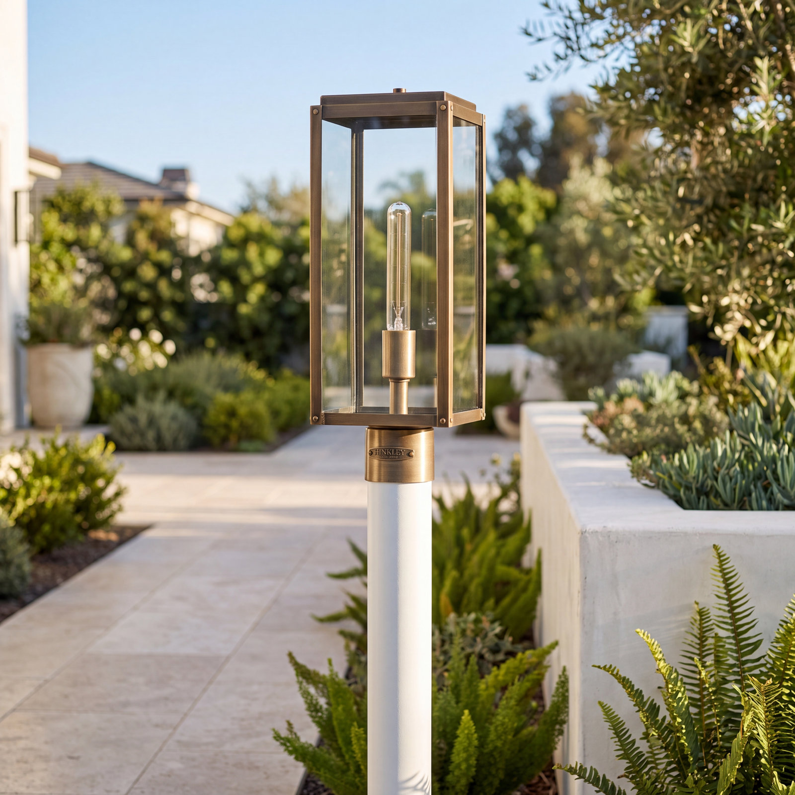 Caliana Outdoor Lantern Head, Burnished Bronze, 19.25" H x 8.75" W x 8.75" D