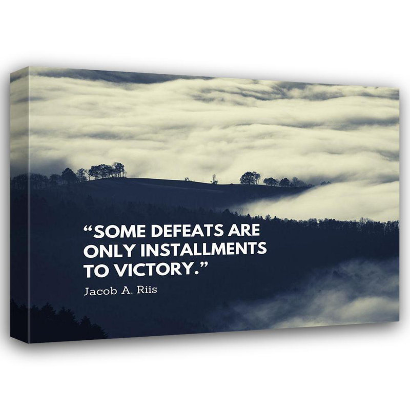 Art sur toile tendue Red Barrel Studio® ArtsyQuotes, Jacob A. Riis, H 19 po x l 24 po