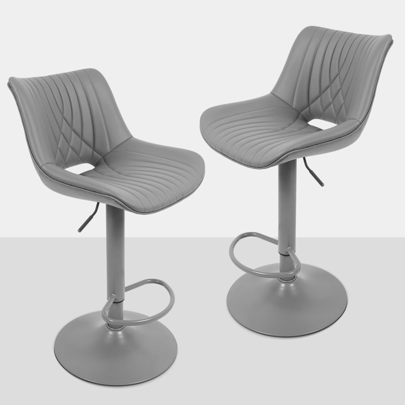 Tabourets de bar pivotants, Gris