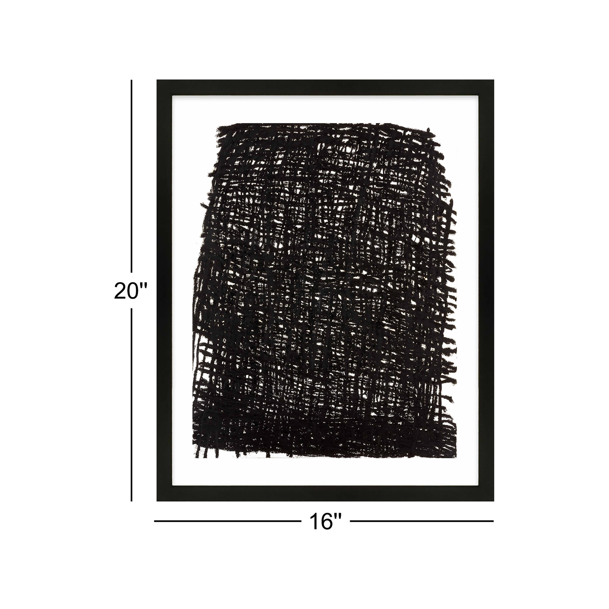 Dense Forest by Stephanie Dennis, Black, 20" H x 16" W  x 1.25" D