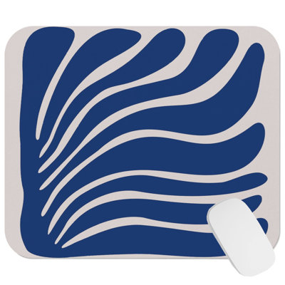 Abstract Shapes Matisse II Shapes Modern Gaming Cute Office Laptop Desk Pad Gift Mat Square Rectangle Non-Slip Mousepad