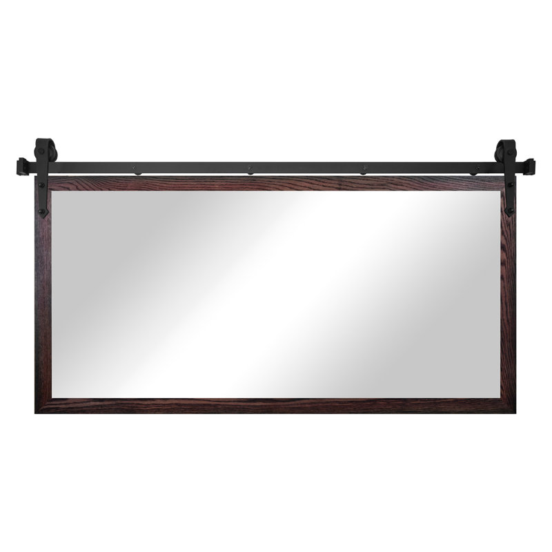 Miroir Gracie Oaks, 33 po x 50 po, Cerise noir