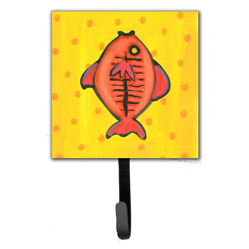 Steel Wall Wall Hook, Yellow/Red