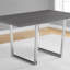 Table de salle à manger, rectangulaire, 60 po, cuisine, salle à manger, stratifié, métal chromé-1089036789