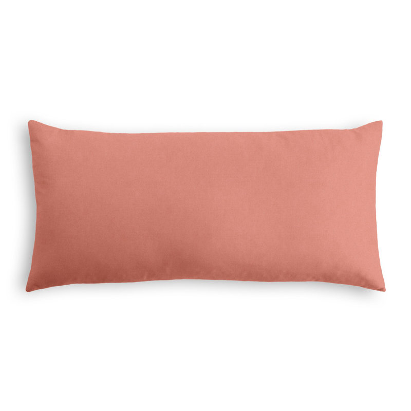 ClassicVelvet Lumbar Pillow Cover & Insert, 14" H x 36" W, Pink, Pillow Cover Only - No Insert
