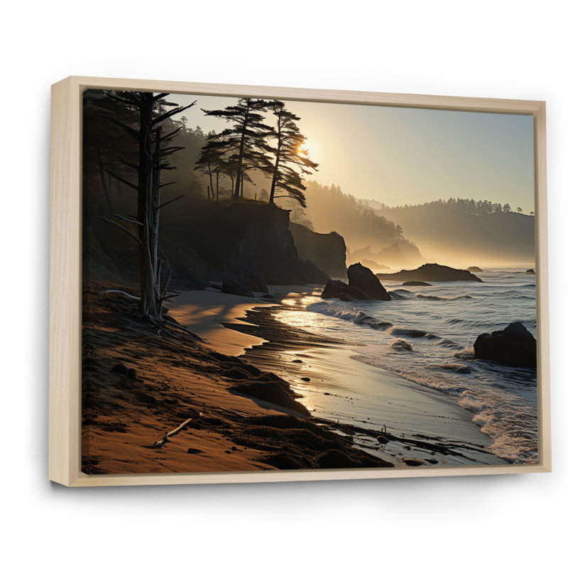 Beach Photo Serene Shores VII - Nautique et plage, impressions sur toile, H 12 po x l 20 po x P 1 po, Cadre naturel flottant
