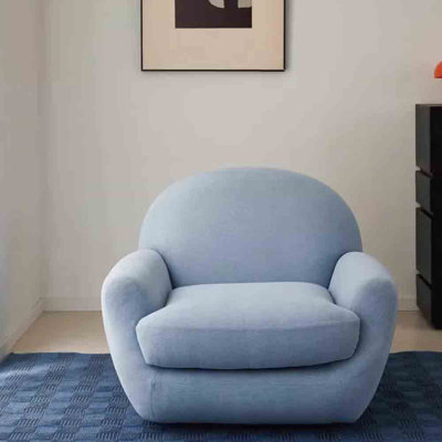 Creamy Single Leisure Chair with Great Comfort.