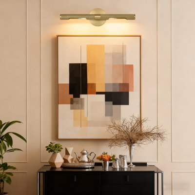 24"Modern Luxury Solid Brass 360° Rotatable Picture Light Hard-wired Picture Light For Paintings