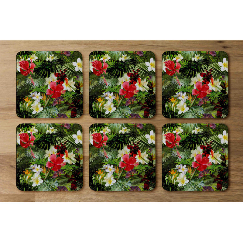Square 6 Piece Coaster Set