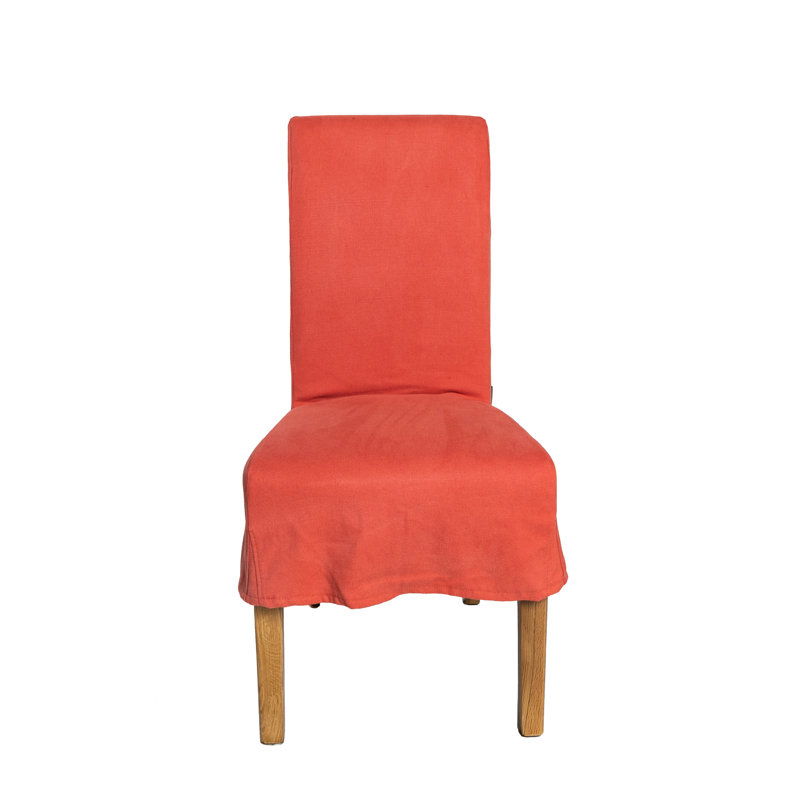 Gallego 47cm H Cotton Upholstered Side Chair, Coral